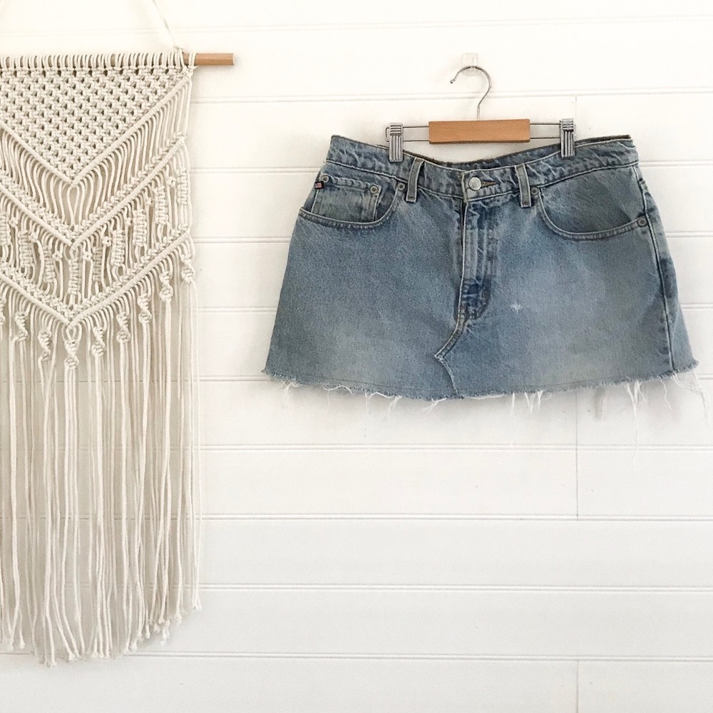 Ralph Lauren Vintage Denim Mini Skirt